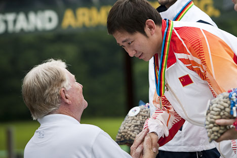 Ding secured the 25m Rapid Fire Pistol Gold