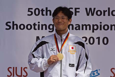 10m Air Pistol Men – Japan’s Matsuda climbed his second podium