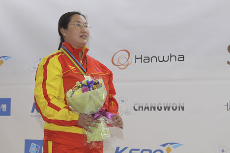 Beijing’s 25m Pistol Olympic Champ Chen claimed a pass for London 2012