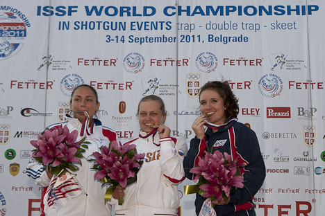 Skeet Women Junior event: two medals to Russia