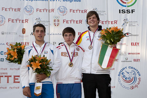 20 shoot-off targets to decide the Skeet Men Junior World Champ