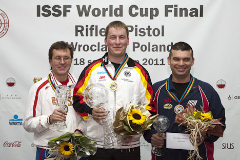 Reitz (GER) finally beat Klimov (RUS) at the 25m Rapid Fire Pistol final