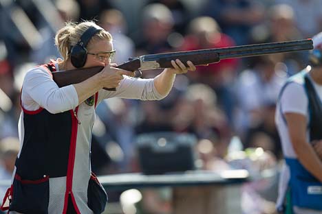 Burton and Galvez duelled for the Trap Women Gold in Lonato