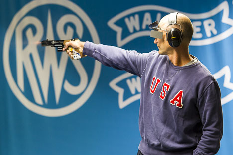 USA's Milev won the 25m Rapid Fire Pistol World Cup title in Munich