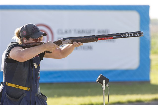 Olympic Champ Kim Rhode (USA) pocketed Skeet Women's world cup gold in Almaty