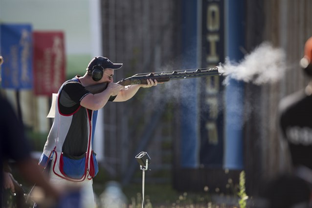 First-time finalist Olejnik beat World Champ Eller to win Double Trap Gold
