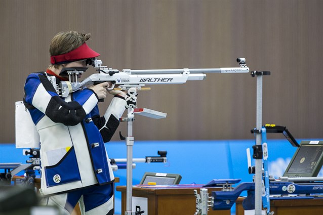 European bronze Hornung beats World Cup bronze Veloso to win Air Rifle in Nanjing