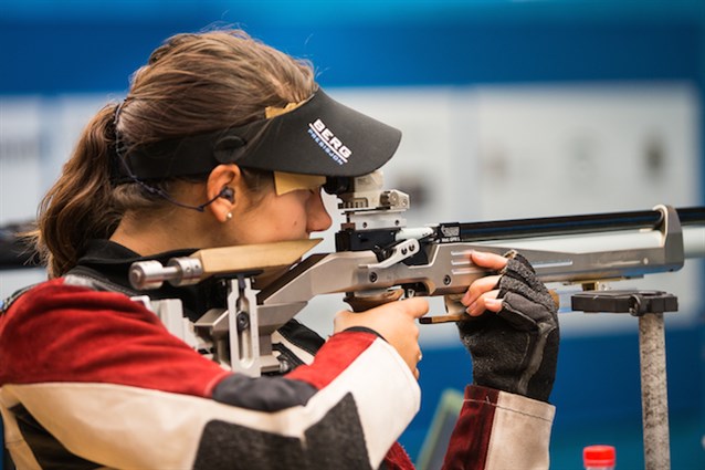 Italy's Zublasing claimed the 10m Air Rifle Women title, with zen.
