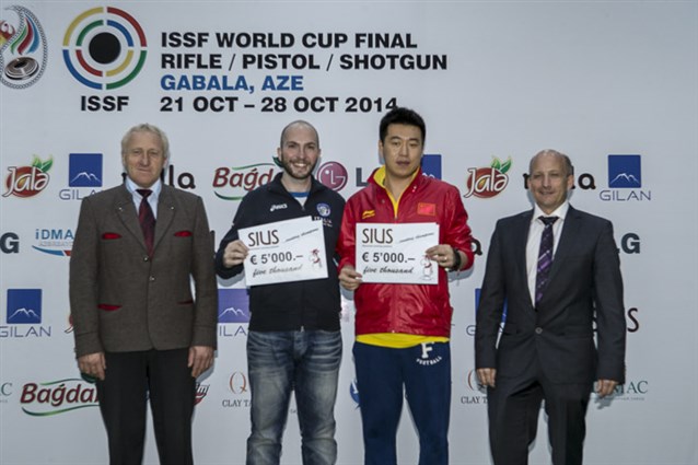 Pang (CHN) and Campriani (ITA) won the SIUS Champions Trophy in Gabala