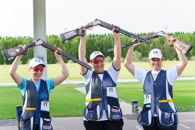 Italy's Skeet Women triumph: 3 medals and 2 Rio Olympic Quotas pocketed in Al Ain
