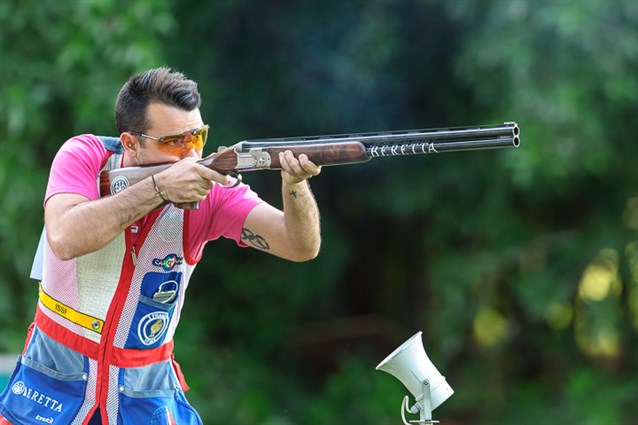 France's Terras claimed Skeet Gold, Denmark's Hansen and Cyprus' Chasikos two Rio 2016 Quotas