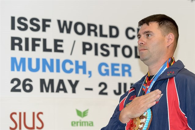 USA's Mcphail wins second 50m Rifle Prone Men world cup Gold in a row