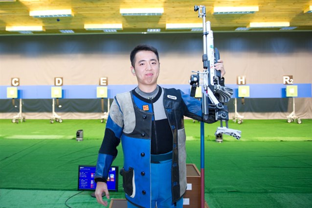 China's Cao comes back atop of an ISSF Air Rifle podium in Gabala after five years 
