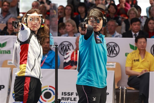 2015 ISSF Rifle and Pistol World Cup Final in Munich at the starting blocks