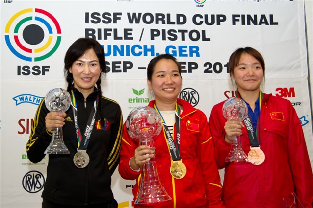 World Champion Zhang wins women's 25m Pistol title in Munich, setting her sights on Rio