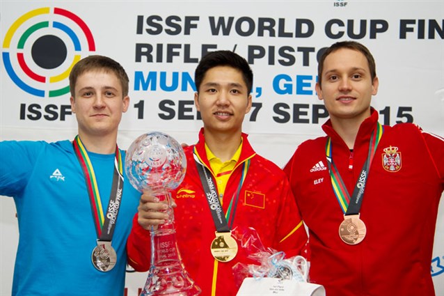 China's 19-year old Yang pockets air rifle world cup title in Munich. Again. 