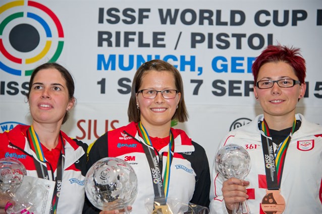 Host country Germany celebrates two rifle medals on ISSF World Cup Final closing day