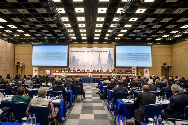 2016 ISSF General Assembly opened in Moscow (RUS). Financial report and transparency on the delegates’ tables.