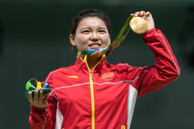 Zhang secured China’s first Gold medal at the 2016 Olympic Games