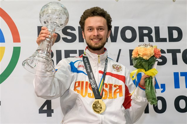 Rio 2016 silver medalist Kamenskiy wins ISSF rifle 3 positions World Cup title in Bologna