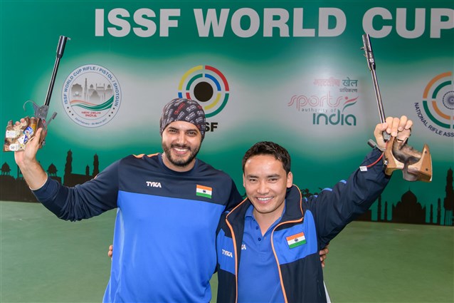India triumphs at the men’s 50m Pistol final: Jitu Rai and Amanpreet Singh take gold and silver