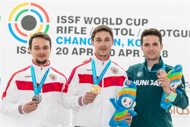 Russia’s Dryagin and Maslennikov claim Air Rifle gold-silver combo on day-1 