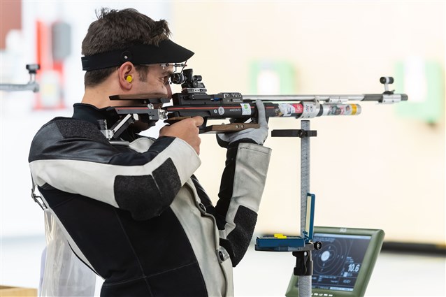 Germany’s Julian Justus pockets his first international gold in Air Rifle