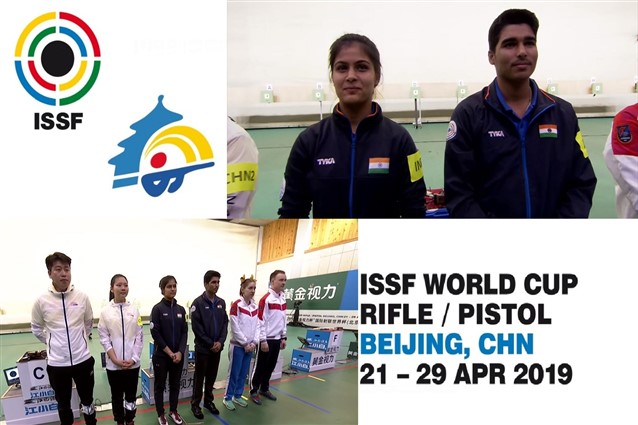 Indian team wins their second Gold medal today in the 10m Air Pistol Mixed Team event