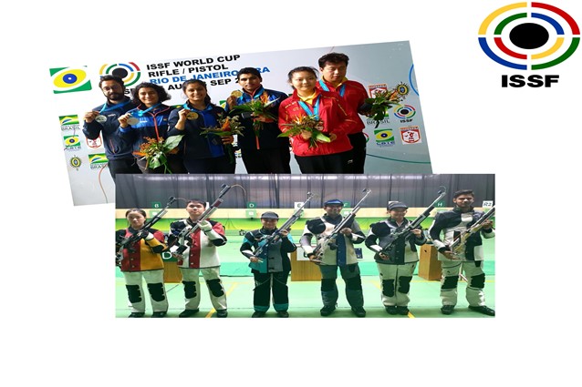 Indian shooters dominated in Brazil, winning 4 medals in the final day of the World Cup