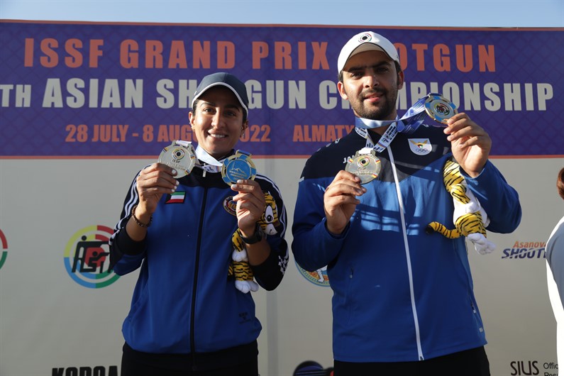 Talal ALRASHIDI and Sarah ALHAWAL win Gold in Trap Mixed Team