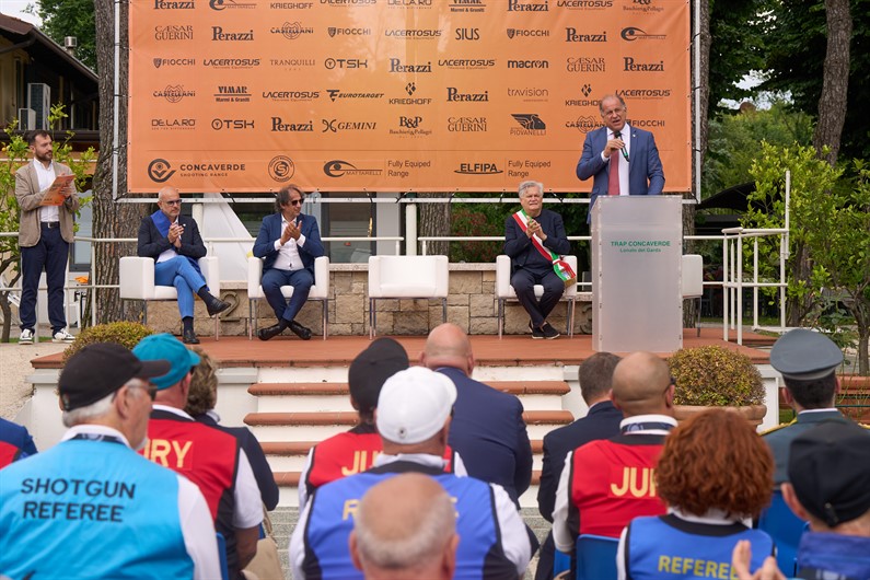 President Rossi opens the ISSF World Cup for Shotgun in Lonato del Garda