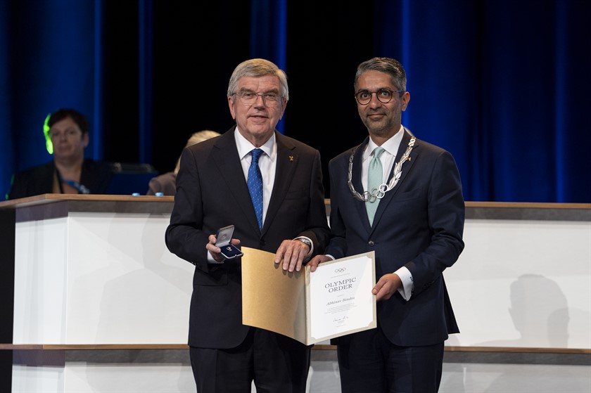 Abhinav Bindra, first Indian to be conferred with Olympic Order, receives top IOC award in Paris