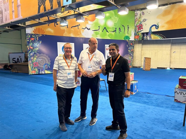 President Rossi visits venue for ISSF World Cup Final