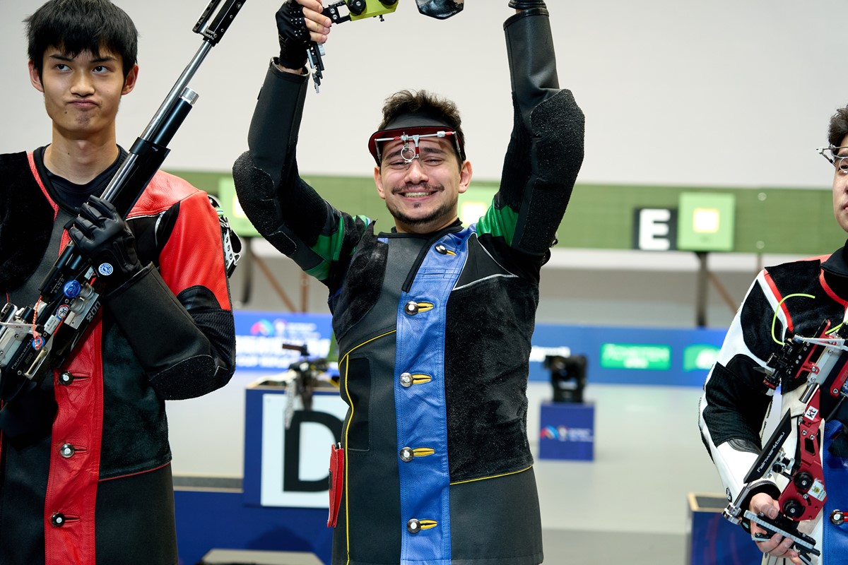 Sollazzo stuns Sheng with new world record at ISSF World Cup in Ningbo
