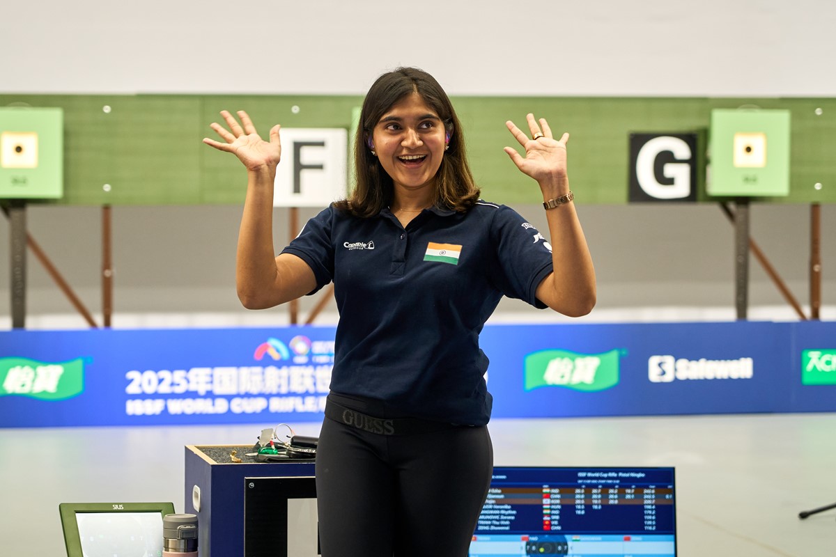 Singh holds off world's best for women's 10m pistol ISSF World Cup win in Ningbo