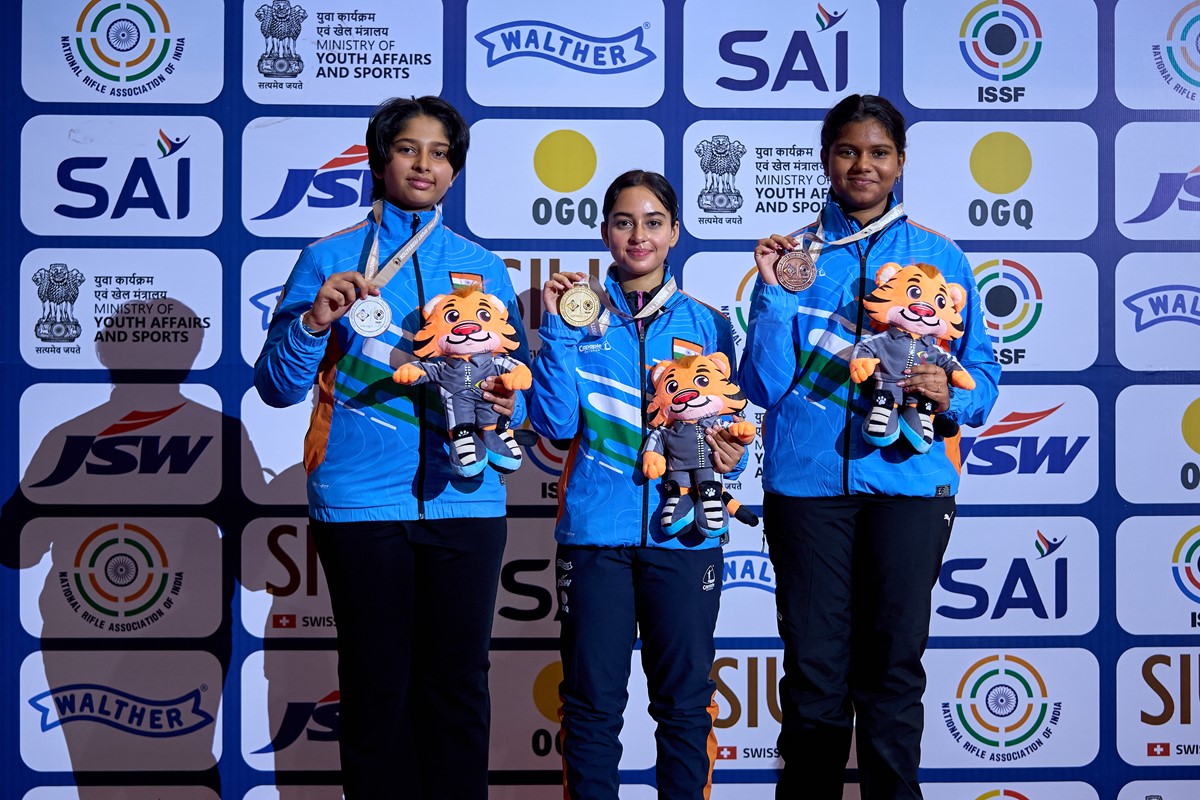 Indian clean sweep continues great form for hosts at ISSF Junior World Cup 
