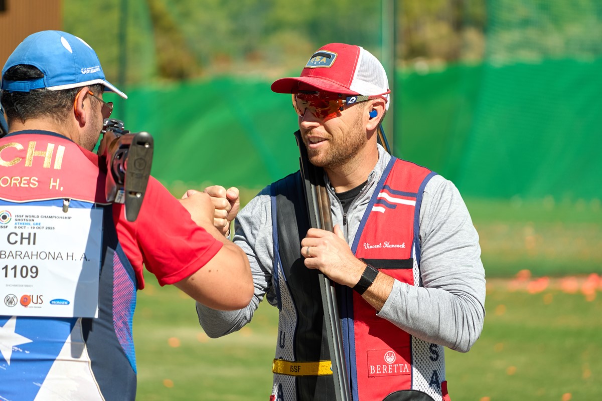 Hancock and Simonton top skeet qualification at 2025 ISSF World Championship Shotgun 