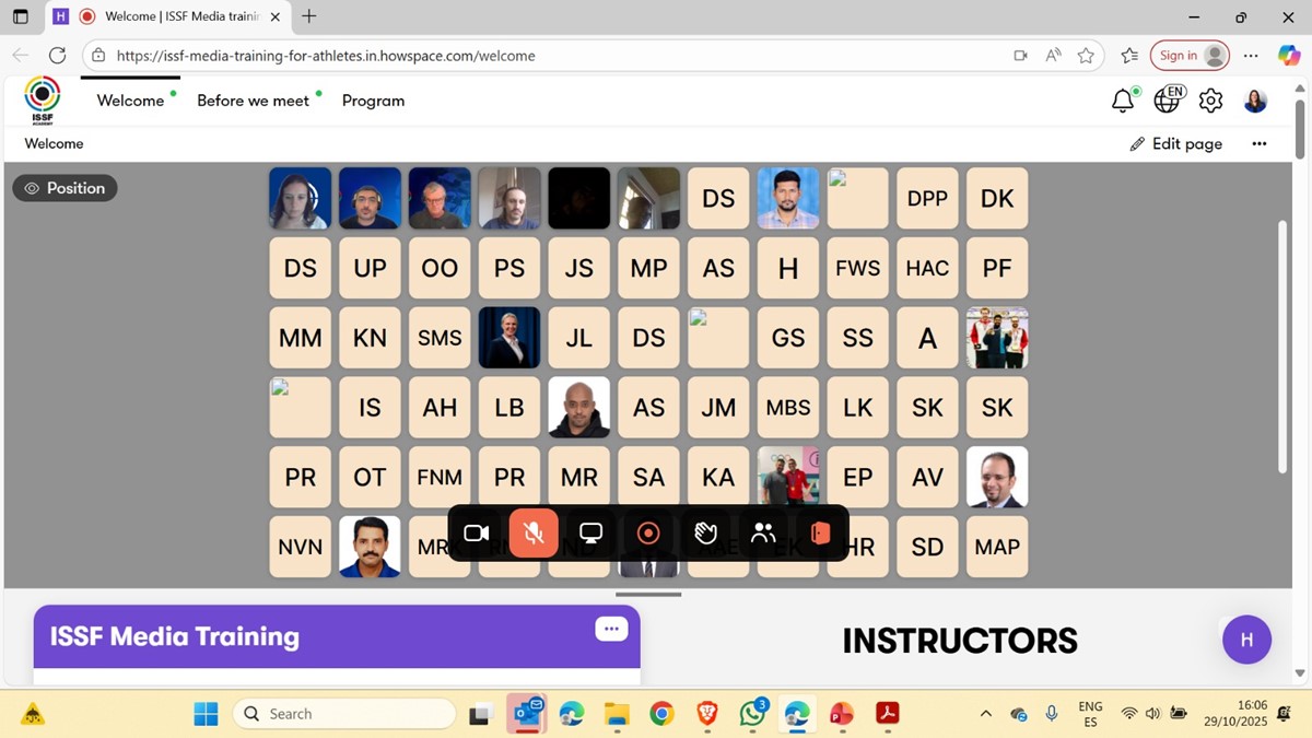 Successful first media training session held for athletes