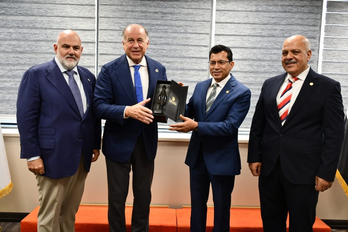 ISSF President Luciano Rossi Strengthens Ties with Egyptian and African Sports Leaders