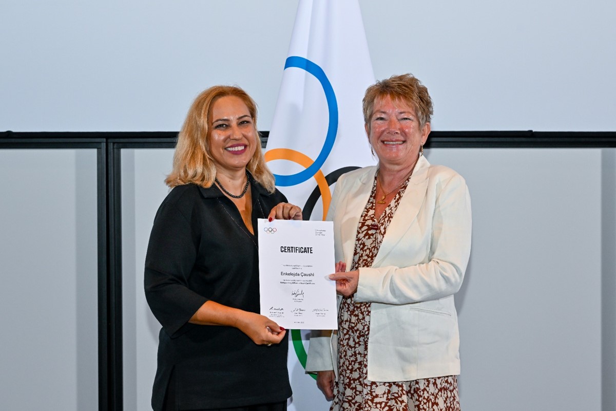Albanian shooting sport leader completes IOC Safety Sport Officer programme