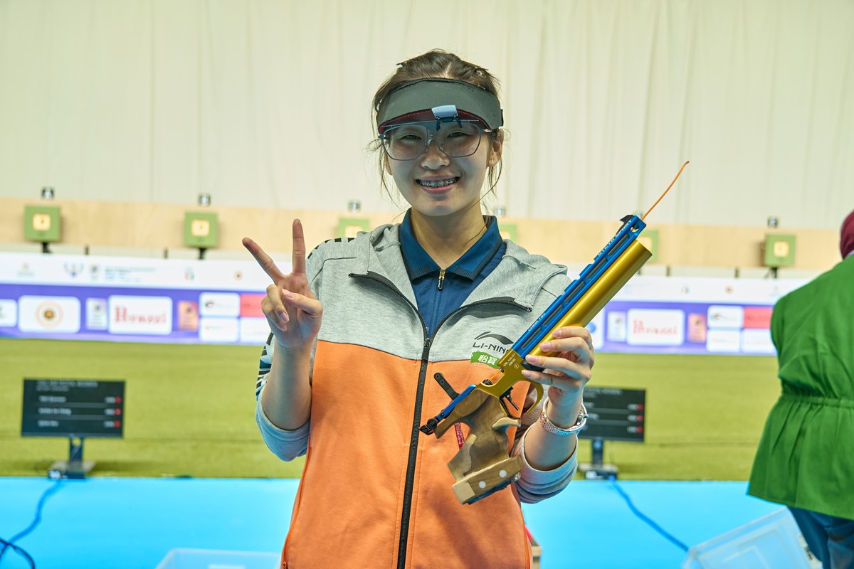 Consistent Yao finally strikes gold with women's 10m air pistol win at 2025 ISSF World Championship