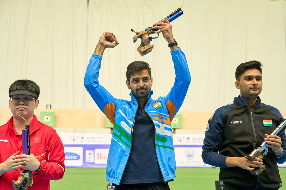 Hu undefeated streak comes to end at 2025 ISSF World Championship as Rana wins thrilling 10m air pistol final