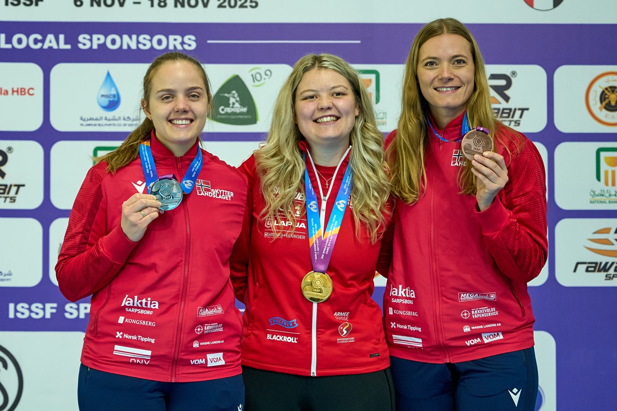 Senti wins second women's 300m rifle prone gold in Cairo at 2025 ISSF World Championship