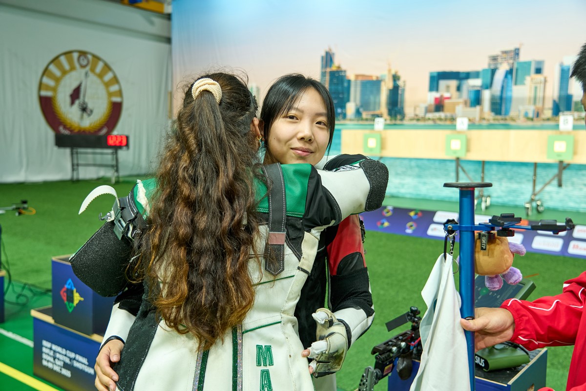 Wang wins Ban showdown for women's 10m air rifle title at 2025 ISSF World Cup Final