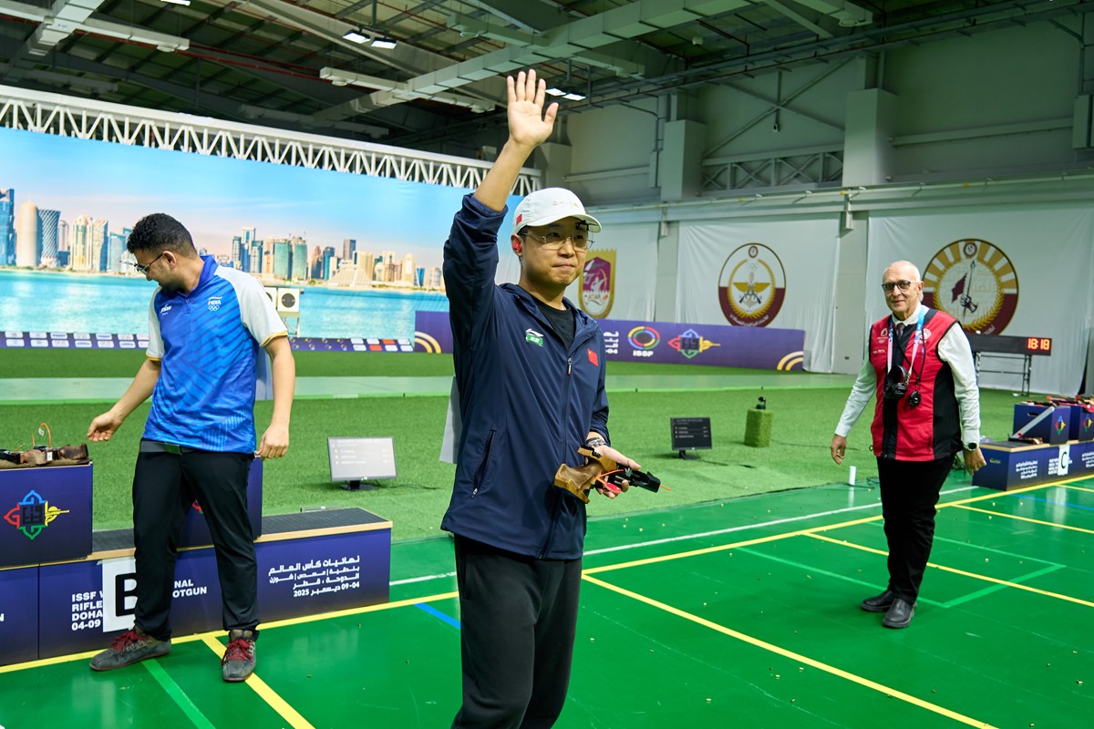 Li returns with win in men's 25m rapid fire pistol at 2025 ISSF World Cup Final