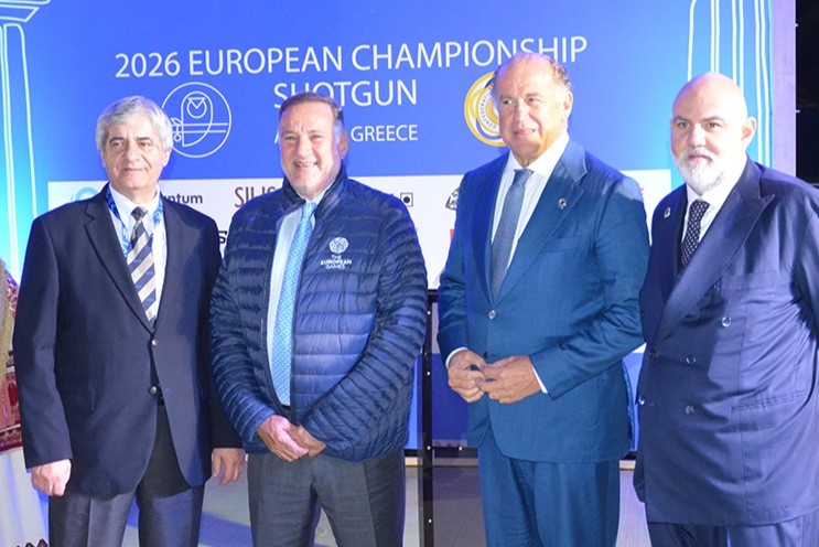 European Championship Shotgun opens with celebration of Greek culture and encouraging words from President Luciano Rossi