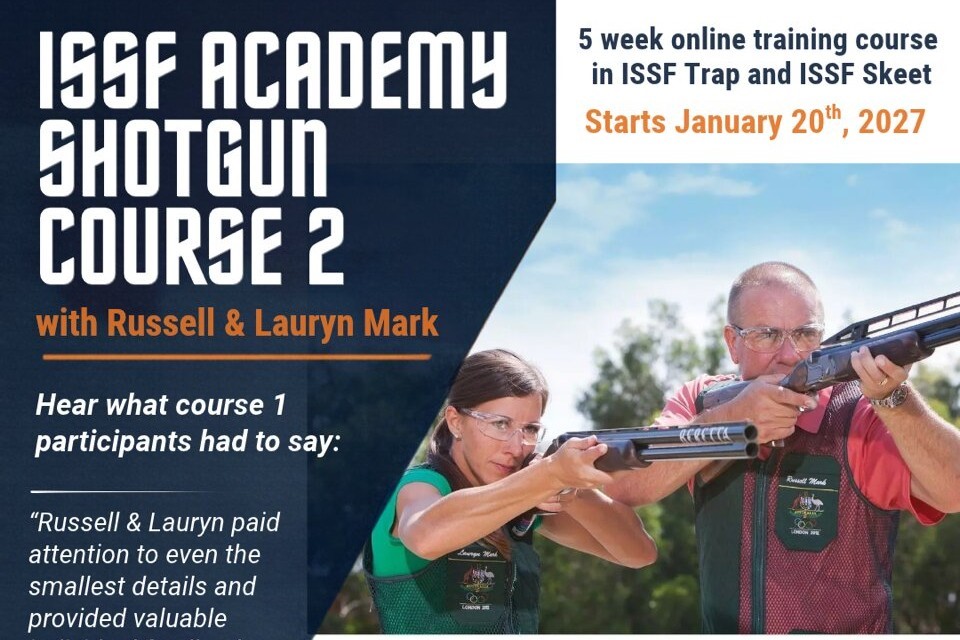 ISSF Academy opens registration for second Athlete Shotgun Course with Russell and Lauryn Mark